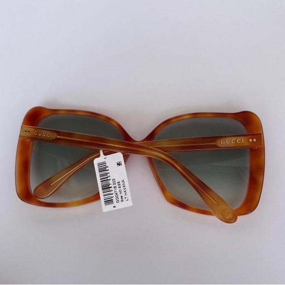 GucciHavana Brown/Green Fashion Women's Gg0471s-30006446003 Sunglasses - Picture 8 of 13